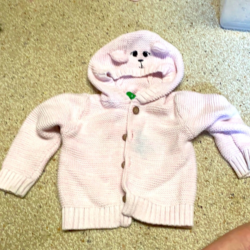 Pink teddy bear sweater